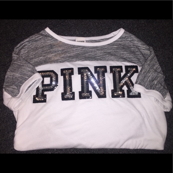 PINK Victoria's Secret Tops - Sequenced PINK Victoria’s Secret T-Shirt